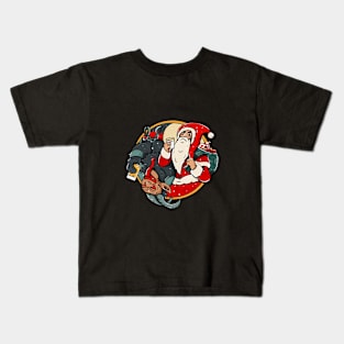 Santa and devil Kids T-Shirt